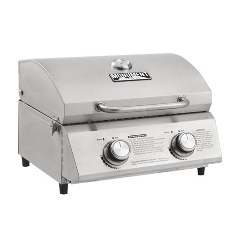 Monument Grills 13742 19inch Tabletop Portable Propane Gas Grill with ...
