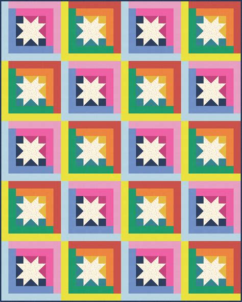Modernly Morgan - Spectra Quilt - Star Quilt Pattern