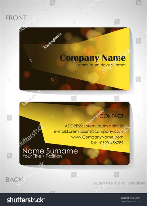 Front and Back Business Cards 的图像结果