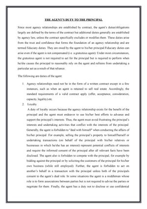 INTERPRETATIVE EXERCISE ON DUTIES OF BAILOR AND BAILEE - LIST OF ...