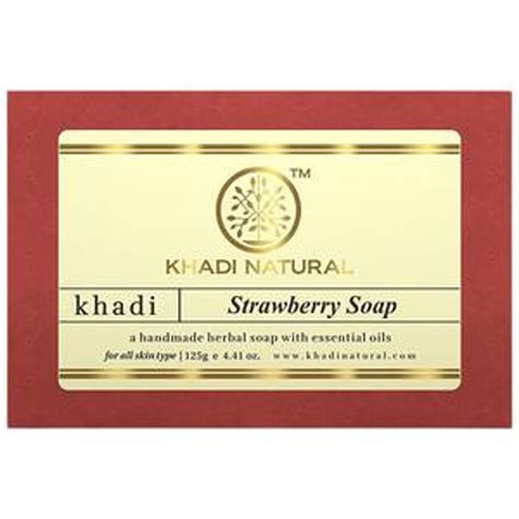 Khadi Natural Strawberry Handmade Herbal Soap – Fetch N Buy