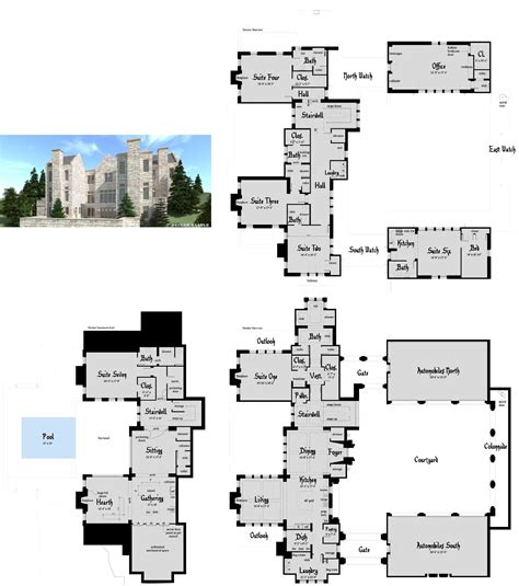 Modern Castle Home Plans