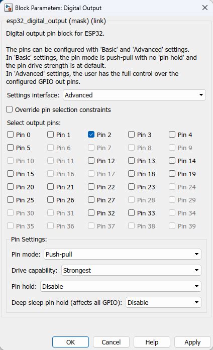 Digital Output Function 的图像结果