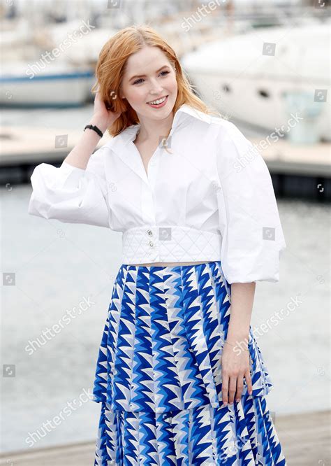 British Actress Ellie Bamber Poses During Editorial Stock Photo - Stock ...