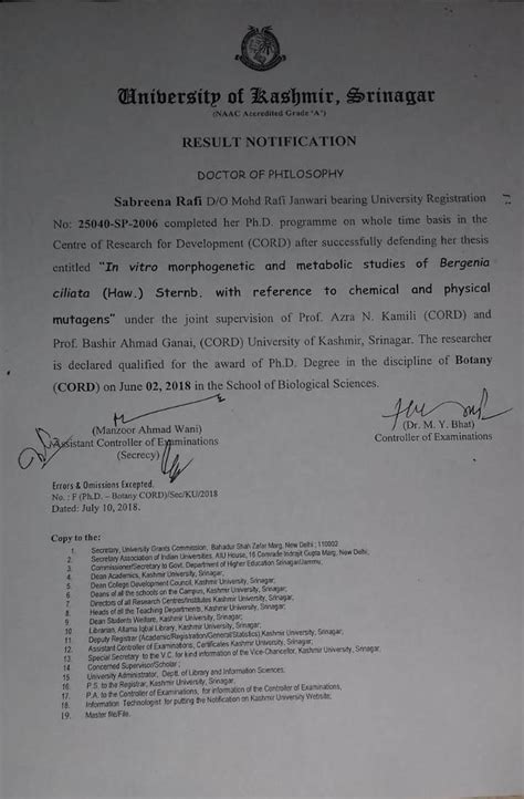 Center of Research for Development, University of Kashmir