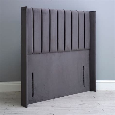 Amelia Wing Vertical Lined Floor Standing Headboard 54" — Beds Online Store
