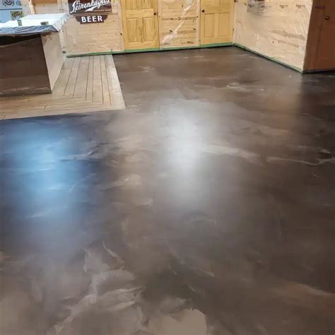 Epoxy flooring and concrete coatings in Lima - Knotty Pines Custom