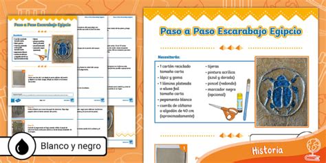 Manualidad | Escarabajo | Proyecto de Arte | Antiguo Egipto