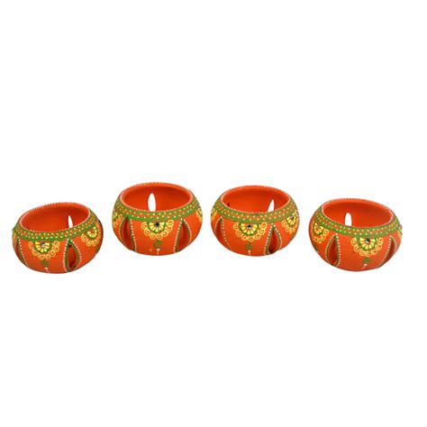 Shop Terracotta Round Diya | IndianShelf