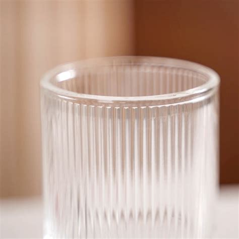 Fluted Transparent Stemmed Goblet Set Of 6 225ml Online - Premium ...