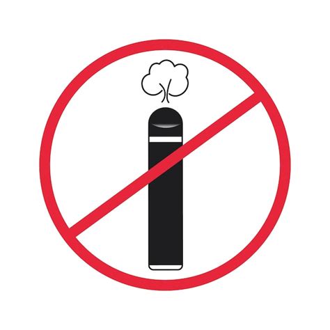 Niet roken geen vapen-teken Afdrukbare sticker Vector | Premium Vector