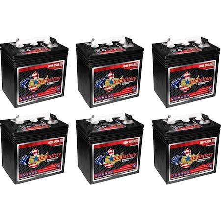 Us Battery 6V 208Ah Deep Cycle Flooded Battery Group GC2, 6PK US 1800 ...