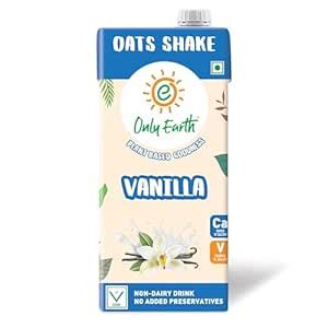 Only Earth Vanilla Oats Shake | Plant-based | Lactose-free | No Added ...
