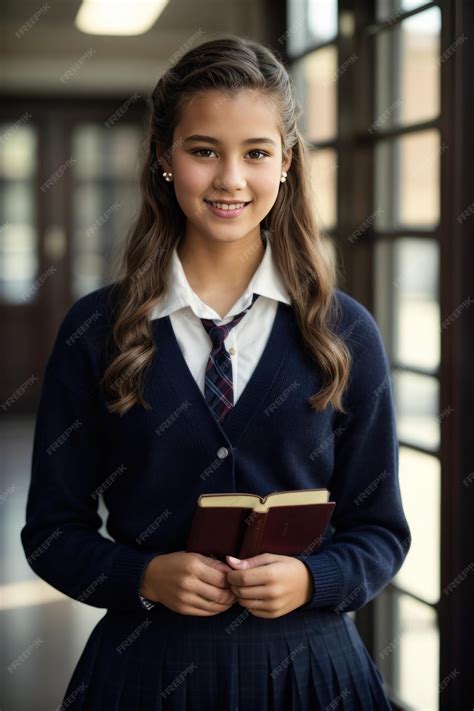 かわいい女子高生の全身画像 | プレミアム写真