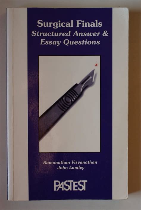 Buy The Surgery Finals: Structured Answer and Essay Questions Book ...