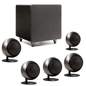 Orb Audio Mini 5.1 Home Theater Speaker System in Hand Polished Steel ...