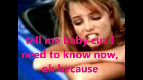 Britney Spears - ...Baby One More Time - Lyrics - YouTube