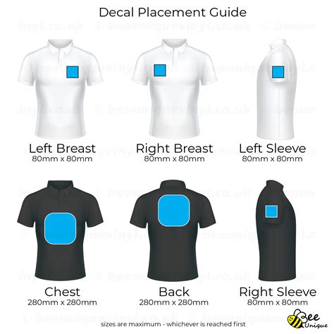 Shirt Logo Placement And Size at David Trumper blog
