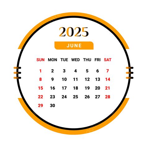2025 June Month Calendar Yellow And Black Vector, Monthly Calendar ...
