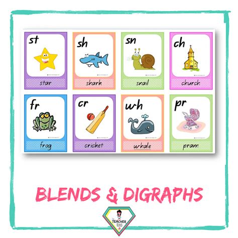 Blends and Digraph Charts - The Teacher Hero