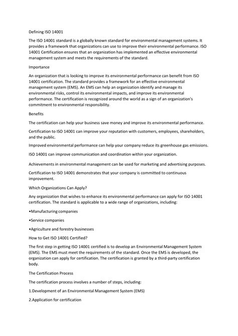 Image result for ISO 14001 Explained