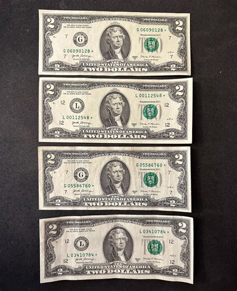 2017 Two Dollar Bill STAR NOTES Rare 2 Dollar Bill Currency - Etsy