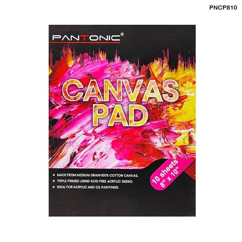 Canvas Pad 8*10 Inch 10 Sheets Code Pncp810 – Inkarto