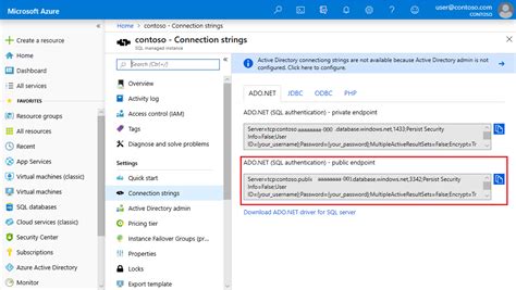 Image result for Azure SQL Managed Instance Connection String