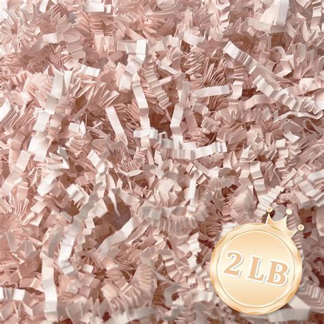 Amazon.com: Zankubom 2 LB Light Pink Crinkle Cut Paper Shred Filler ...