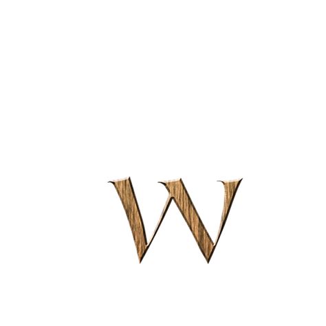 Alphabet letter w Royalty Free Vector Image - VectorStock