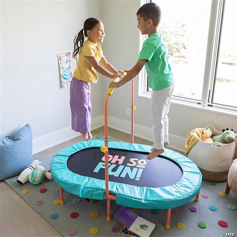 Oh So Fun! Indoor Double Trampoline for Kids | MindWare