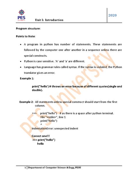4 program structure 202009 17183303 - Unit I: Introduction Program ...