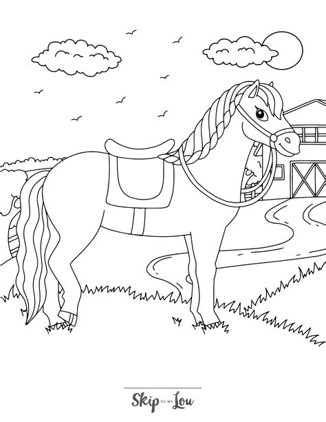 Free printable coloring pages of horse, Download Free printable ...
