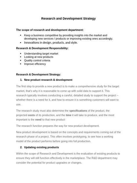 Image result for Research and Development Strategy