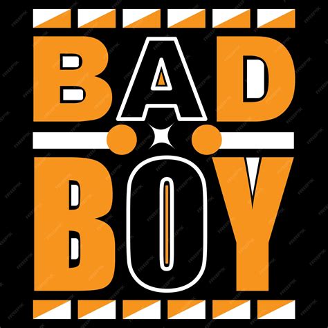 Premium Vector | Bad boy typography t-shirt design