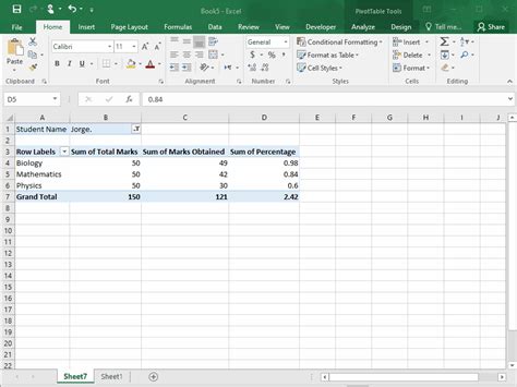 Image result for PivotTable Options