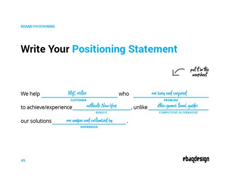 Image result for How to Write a Positioning Statement