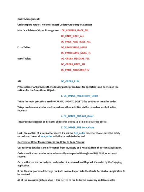 Image result for O2C Process Activity Table
