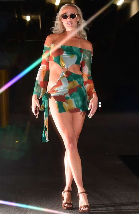 WNBA Star Sophie Cunningham Wears Barely-There, Pre-Game Dress: See the ...