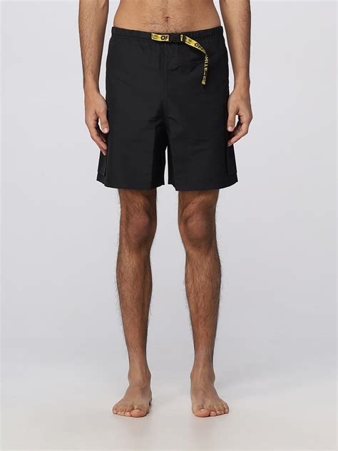 OFF-WHITE: swimsuit in nylon - Black | Off-White swimsuit ...