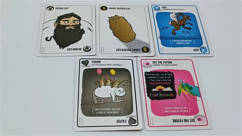 How to Play Exploding Kittens Card Game 的图像结果