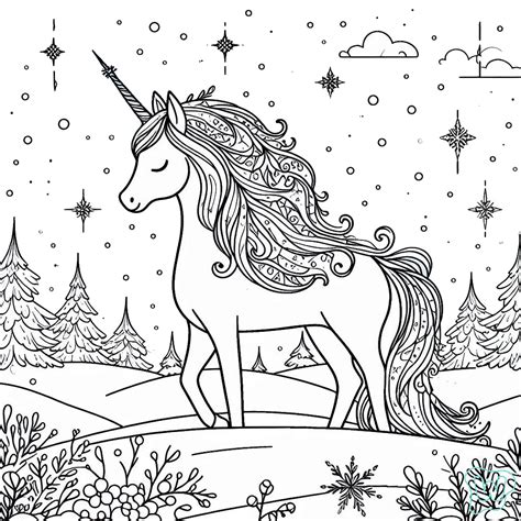 33 Unicórnio para Colorir – Download Gratuito de PDF