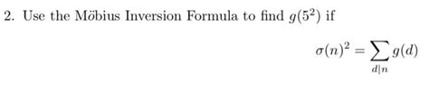 Image result for Möbius Inversion Formula Applications