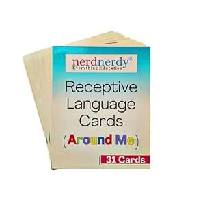 Buy NerdNerdy Early Learning Receptive Language Vocabulary Cards —Level ...