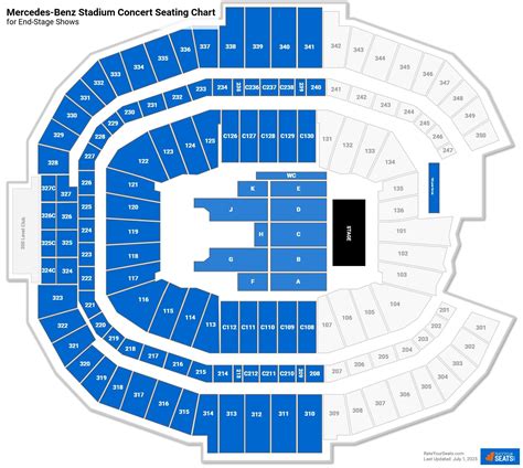 Mercedes-Benz Stadium Concert Seating Chart - RateYourSeats.com