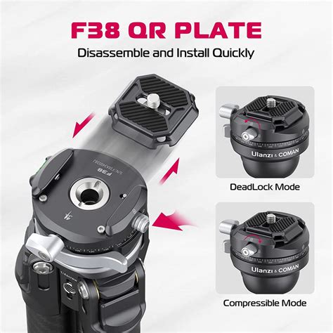 ULANZI Zero Y Professional Camera Tripod, 62.6" Lightweight Carbon Fib ...