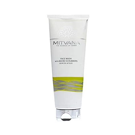MITVANA Face Wash With Micro Scrubbers With Olive Oil & Tulsi 100ml ...
