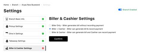 What is Biller & Cashier Settings in Gleeca? - Gleeca