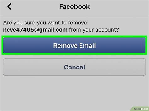 Image result for Modifier Email Facebook