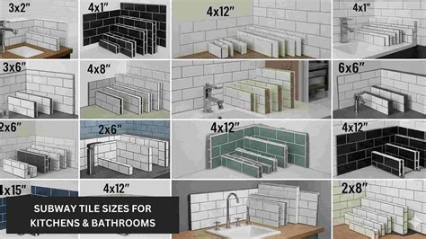 Subway Tile Sizes & Dimensions for Kitchens & Bathrooms